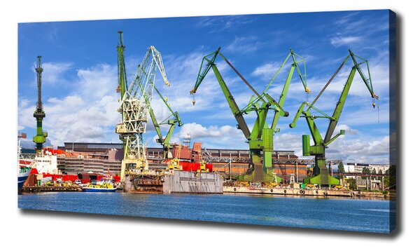 Tablouri tipărite pe pânză Șantierul naval din Gdansk