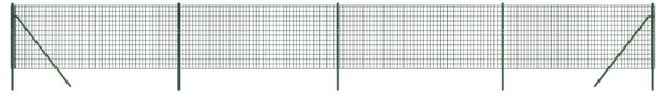 Gard plasă de sârmă verde 0,8x10 m, oțel galvanizat
