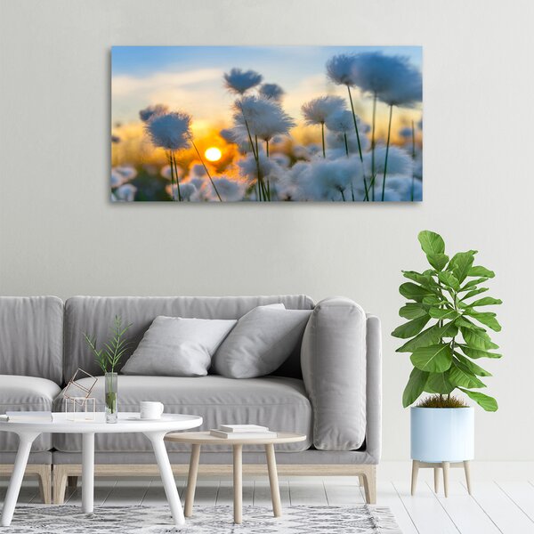 Tablou pe panza canvas Flori Floral alb
