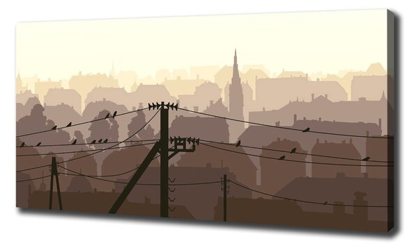 Tablou pe pânză canvas line Oraș
