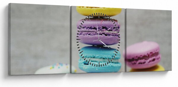 Tablou cu macarooni (cu ceas) (90x30 cm)