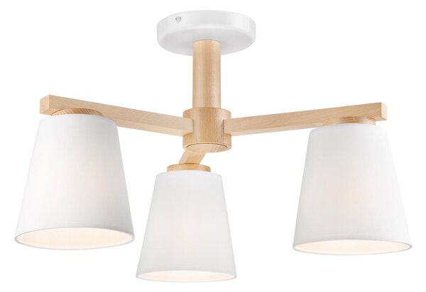 Lustr ELLIE 3xE27/60W/230V alb, montaj plafon