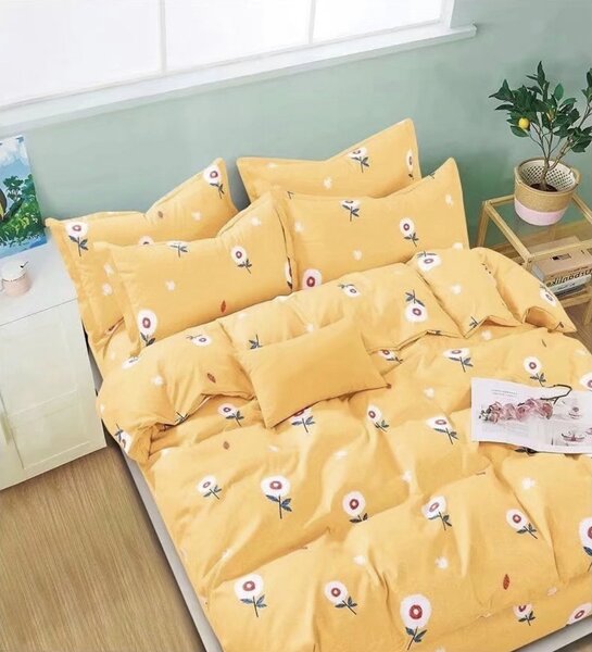 Lenjerie de pat Itaca din bumbac mercerizat, multicolor