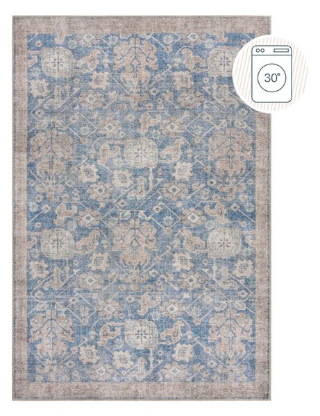 Covor albastru lavabil 190x290 cm Orelia Global – Flair Rugs
