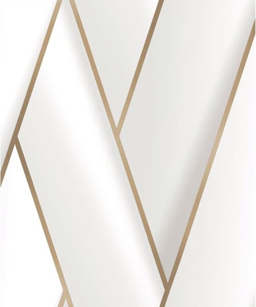 DUTCH WALLCOVERINGS Tapet „Geometric”, alb și auriu 7100M348.00