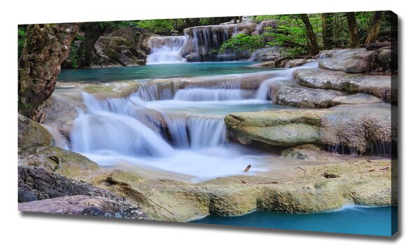 Tablouri tipărite pe pânză Cascade în pădure