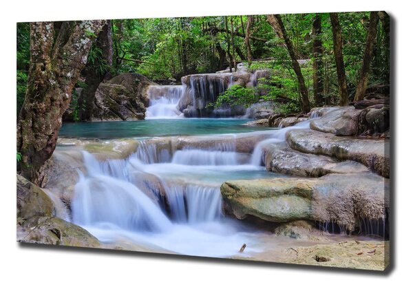 Tablouri tipărite pe pânză Cascade în pădure