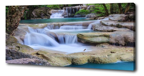 Tablouri tipărite pe pânză Cascade în pădure