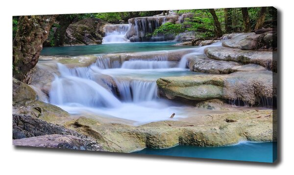 Tablouri tipărite pe pânză Cascade în pădure