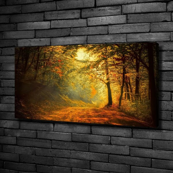 Pictură pe pânză pădure în toamna