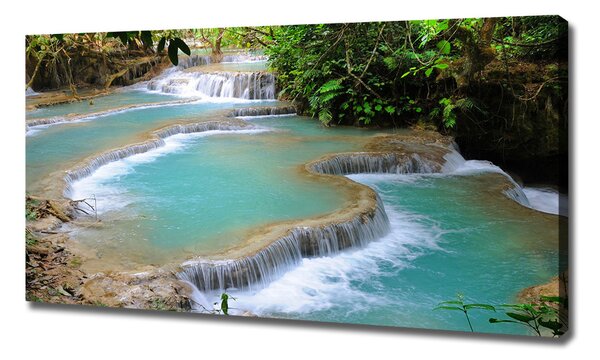Tablouri tipărite pe pânză Cascada din pădure