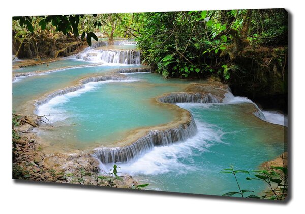 Tablouri tipărite pe pânză Cascada din pădure