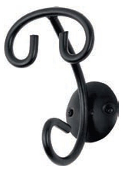 Agatatoare prosop Siena, metal lucrat manual, negru