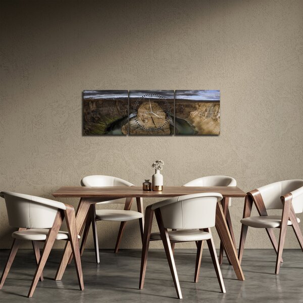 Tablou cu canion (cu ceas) (90x30 cm)