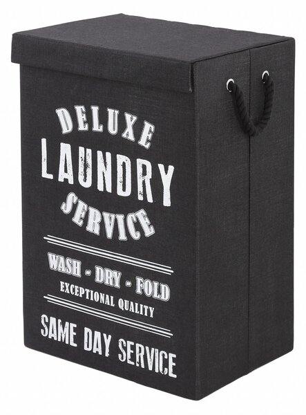 Cos de rufe, Delux Laundry, 72L, negru
