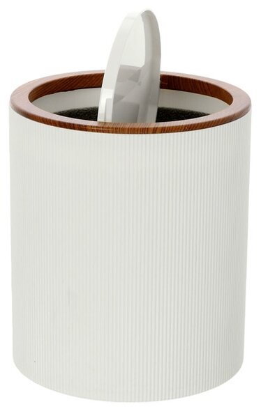 Cos de gunoi London, alb, 5L, capac basculant