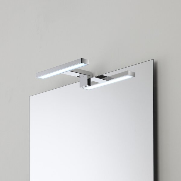 Lampa LED pentru oglinda, 4W, 18 cm, ABS cromat