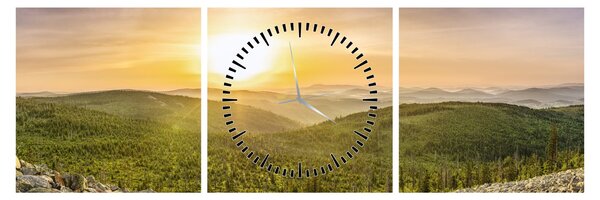 Tablou panoramatic (cu ceas) (90x30 cm)