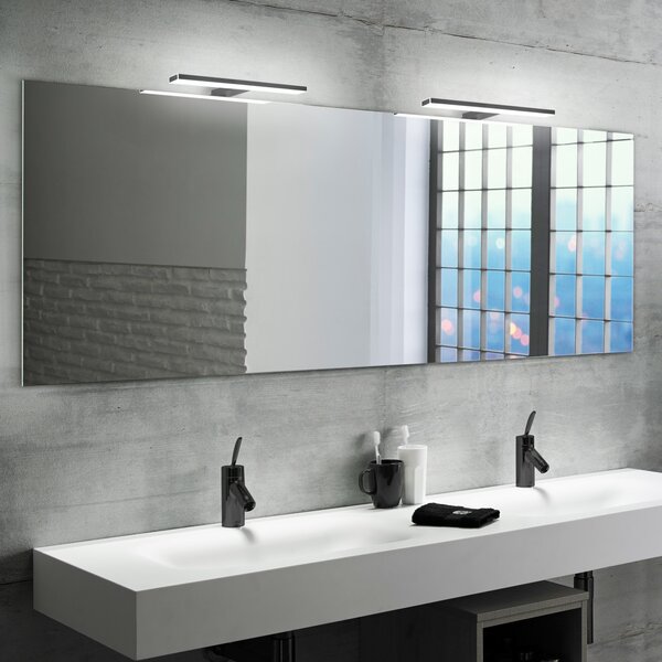 Lampa LED pentru oglinda, 5W, 30cm, negru