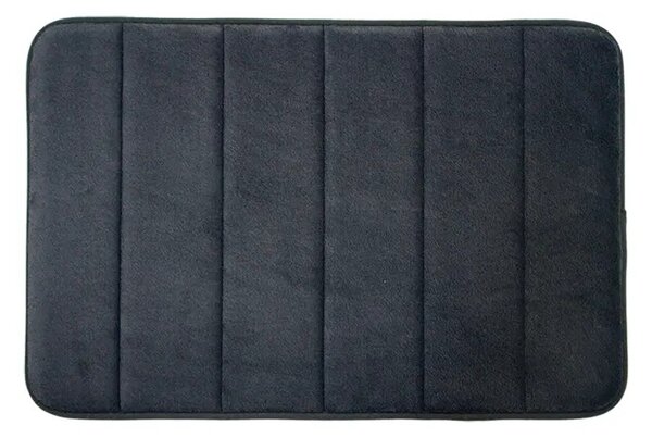 Covoras baie Memo, cu spuma cu memorie, 45x75cm, negru
