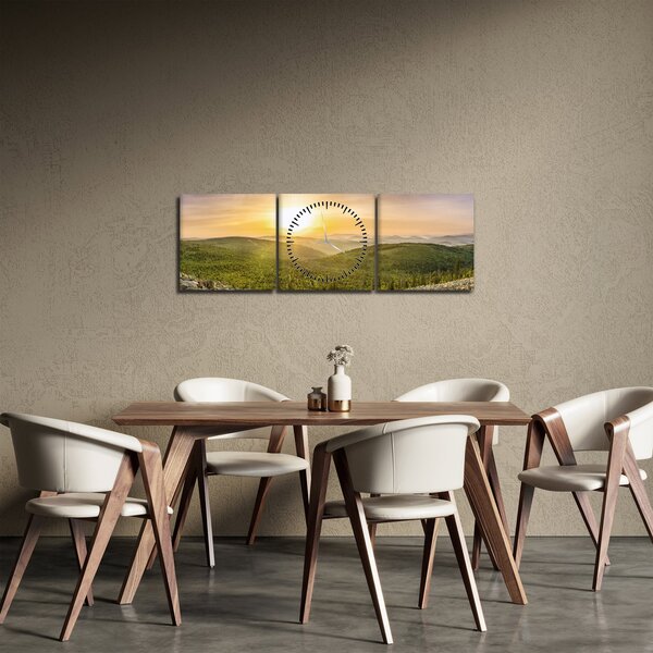 Tablou panoramatic (cu ceas) (90x30 cm)