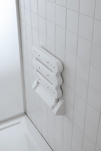 Scaun pentru dus, rabatabil, aluminu si abs, Comfort