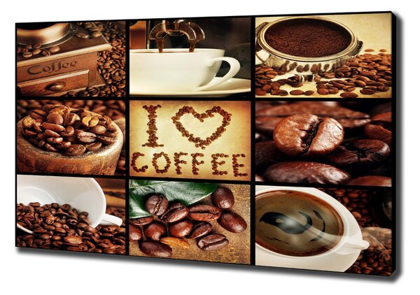 Pictură pe pânză colaj de cafea