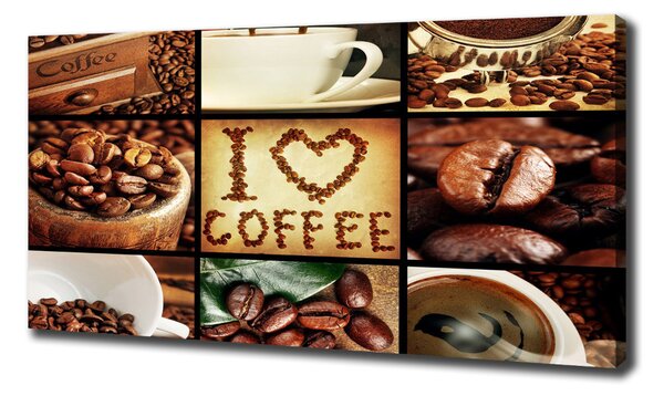 Pictură pe pânză colaj de cafea