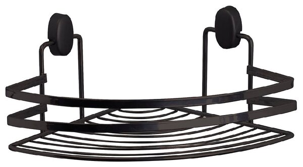 Etajera colt baie Cover Black, 1 polita, negru