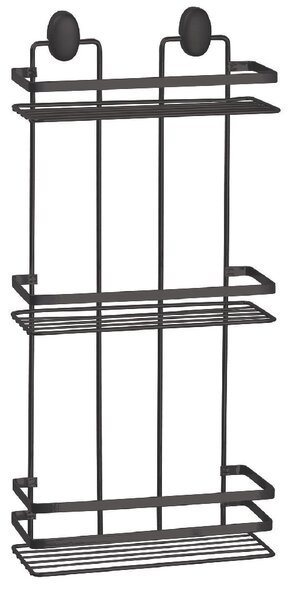 Etajera baie Cover Black, 3 polite, negru