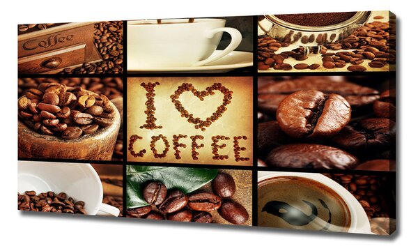 Pictură pe pânză colaj de cafea