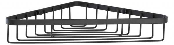 Etajera de colt cu 1 raft, Chic, Negru