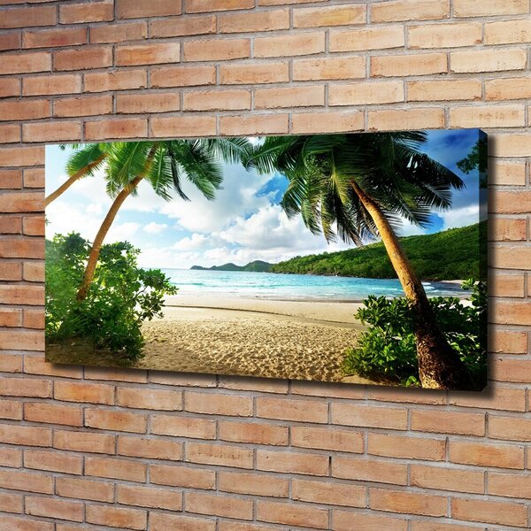 Imprimare tablou canvas Palmieri pe plaja