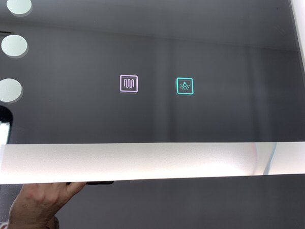 Oglinda baie cu LED, dezaburire si buton touch, 60x80 cm