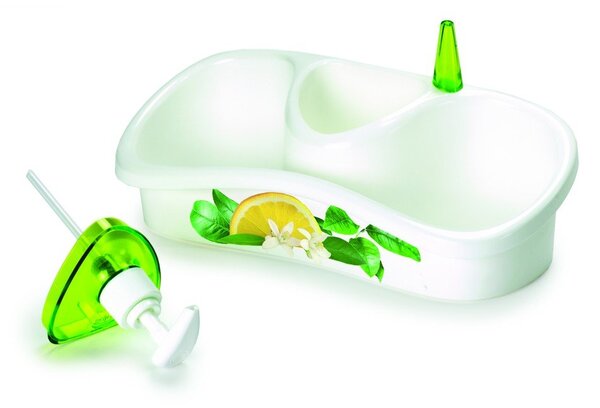 Dozator detergent vase cu suport Snips, verde