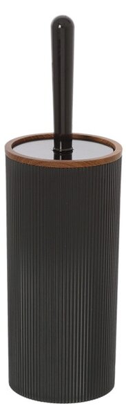 Perie wc London, negru, 10x35cm