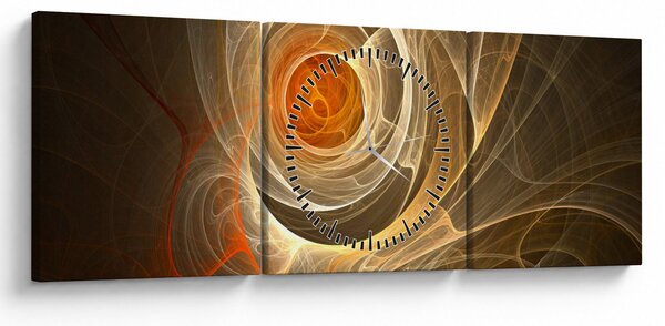 Tablou cu abstracție (cu ceas) (90x30 cm)