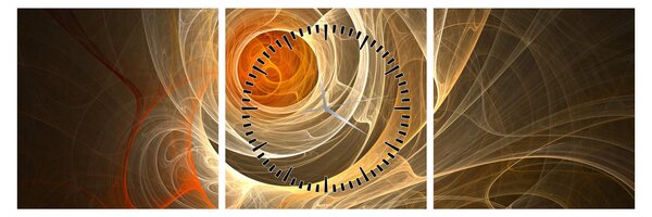 Tablou cu abstracție (cu ceas) (90x30 cm)