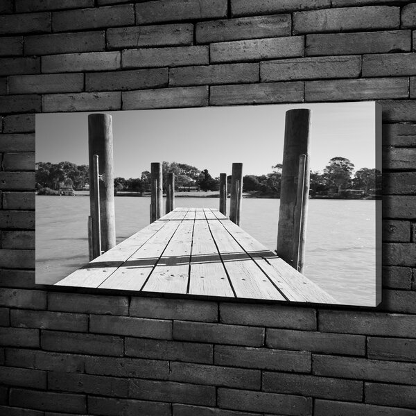 Print pe canvas debarcader din lemn