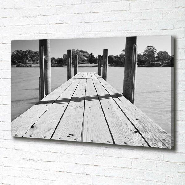 Print pe canvas debarcader din lemn