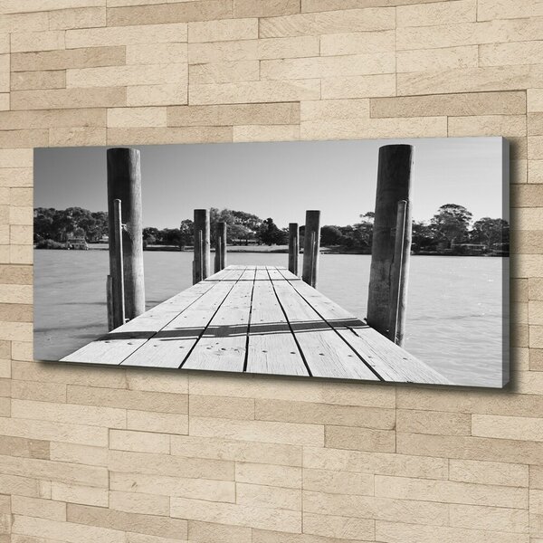 Print pe canvas debarcader din lemn
