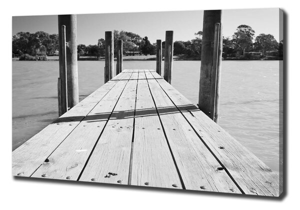 Print pe canvas debarcader din lemn