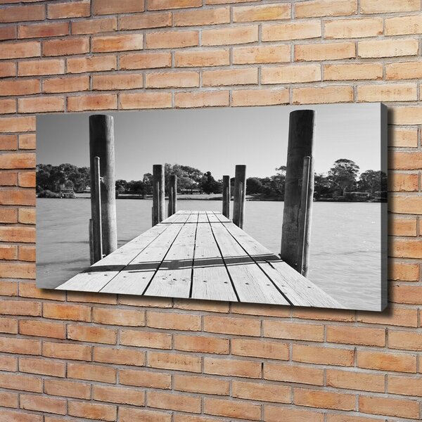 Print pe canvas debarcader din lemn