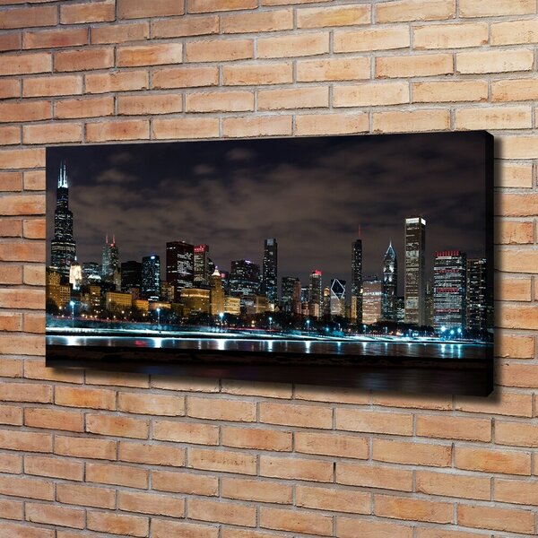 Print pe canvas Chicago noaptea