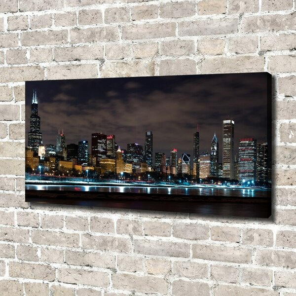 Print pe canvas Chicago noaptea