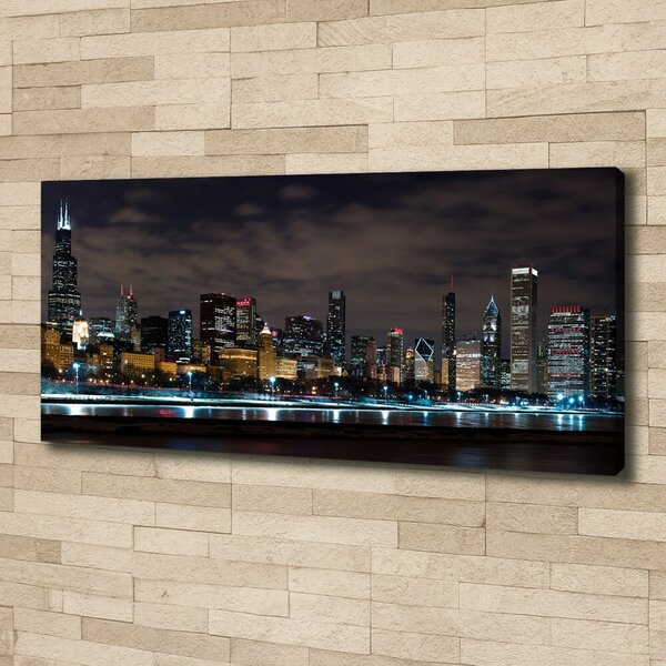 Print pe canvas Chicago noaptea