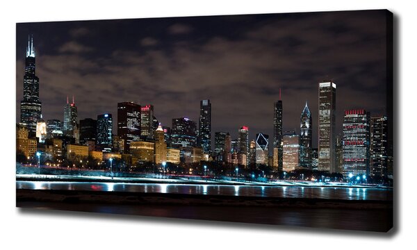 Print pe canvas Chicago noaptea