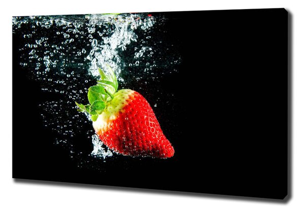 Tablou pe pânză canvas Strawberry sub apa