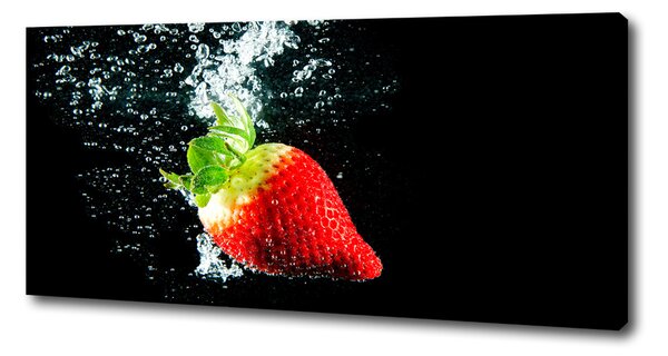 Tablou pe pânză canvas Strawberry sub apa