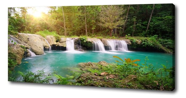 Tablou canvas Cascada din pădure